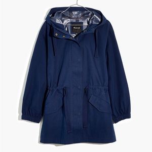 Madewell Navy Blue Waterproof Raincloud Rain Jacket Size Small